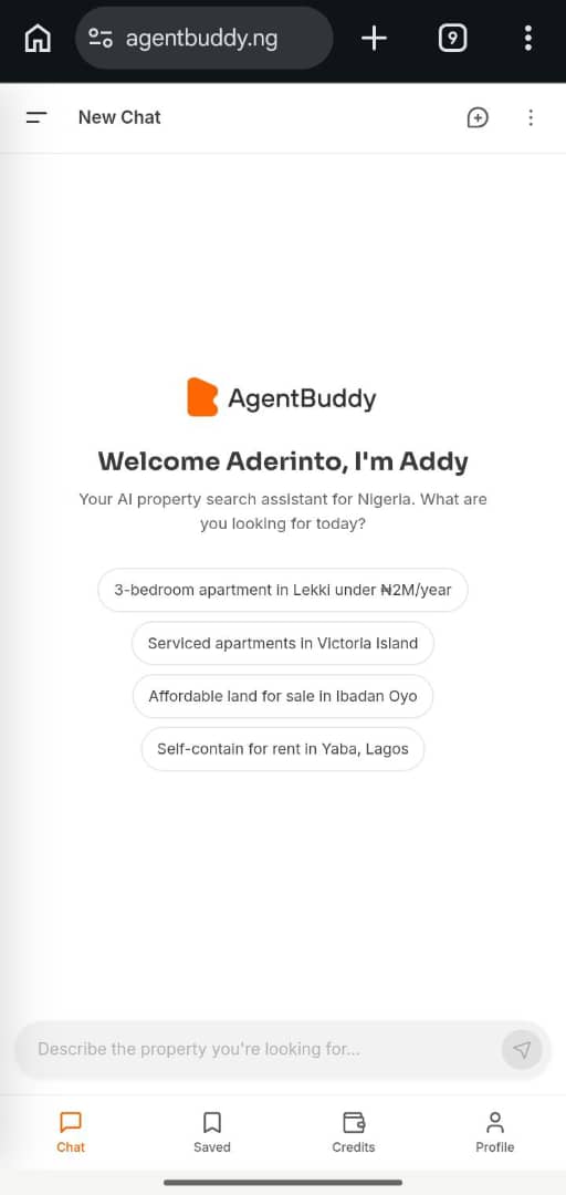 AI Property Search Assistant screenshot
