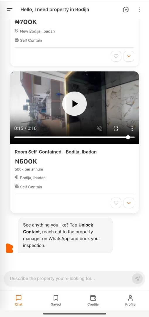 AI Property Search Assistant screenshot