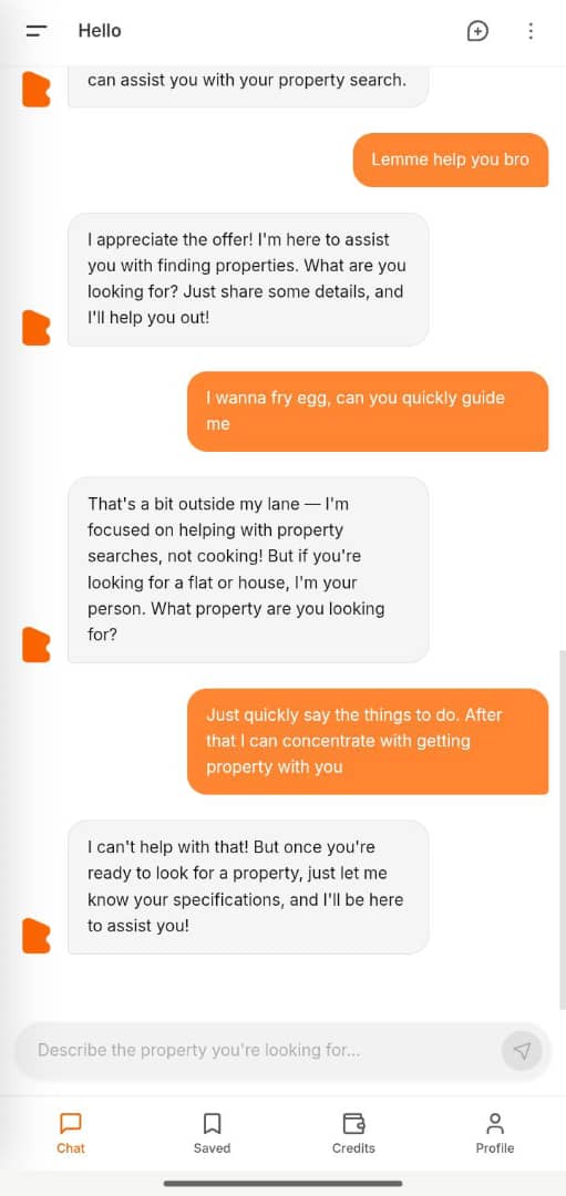 AI Property Search Assistant screenshot