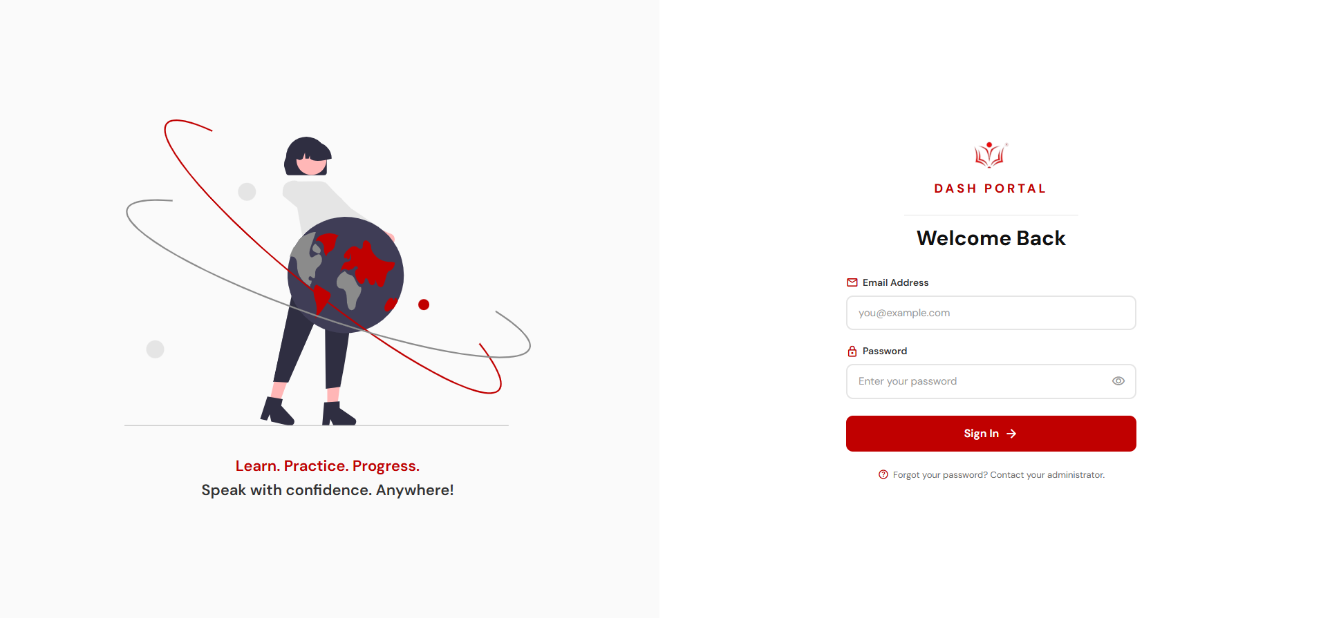 DASH Portal — AI Assessment Platform screenshot