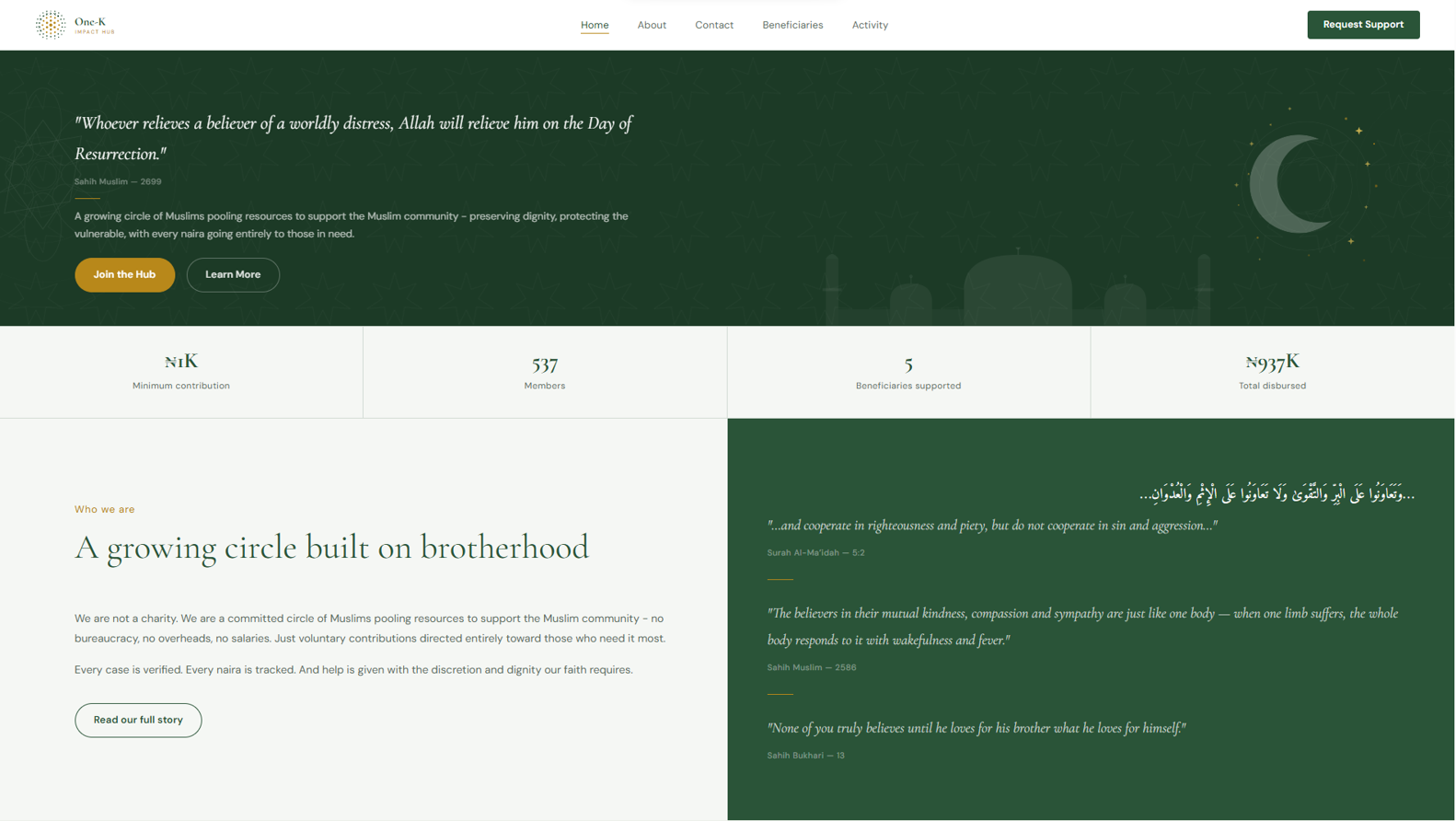 Community Mutual Aid Platform
