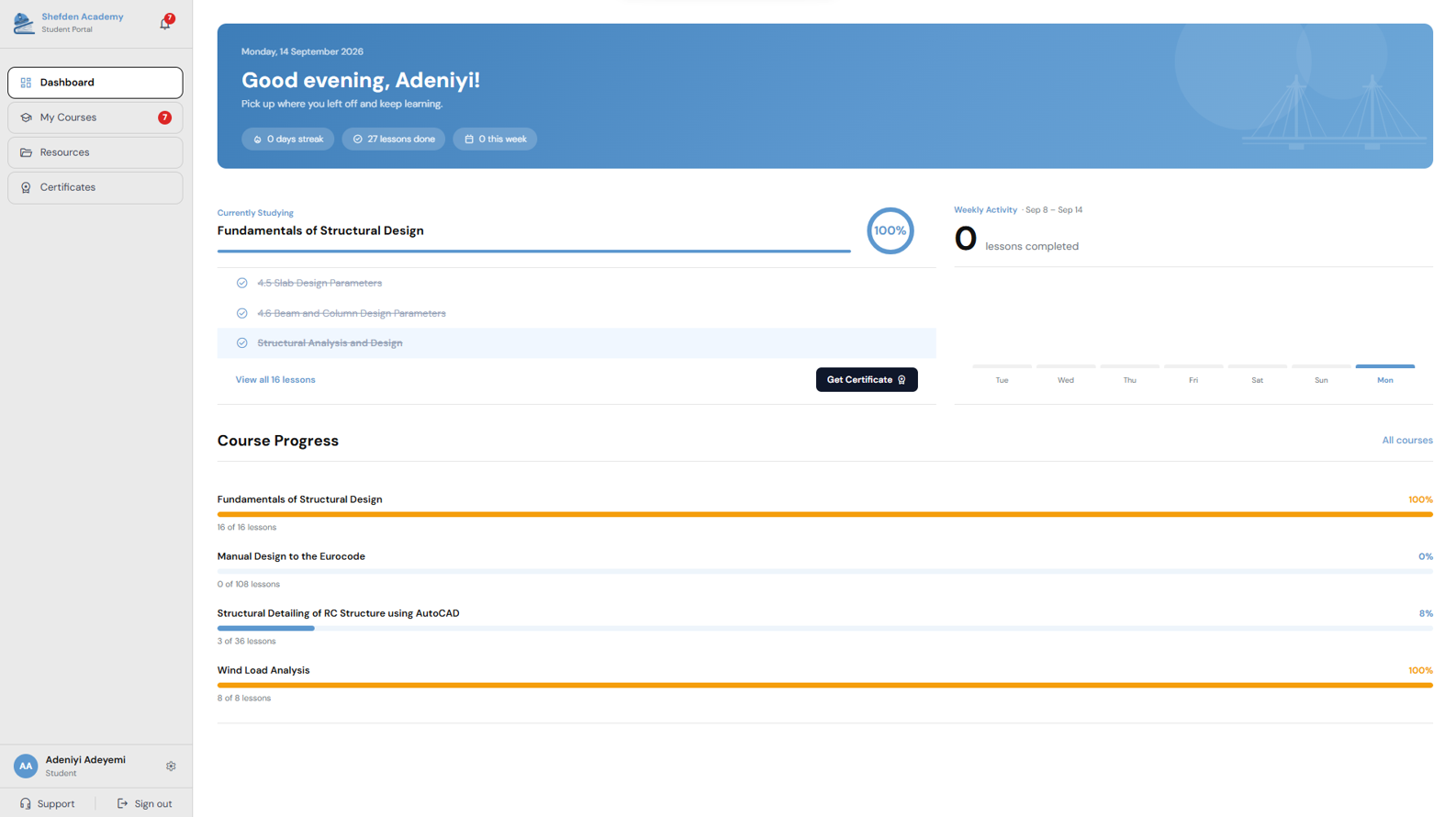 LMS for Practical Civil Engineering Training screenshot