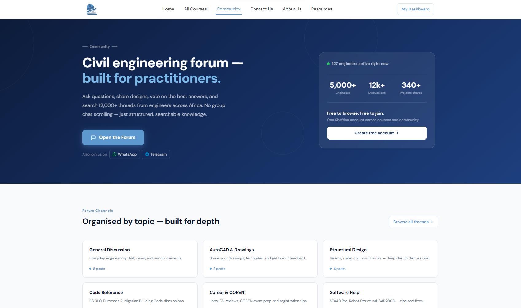 LMS for Practical Civil Engineering Training screenshot